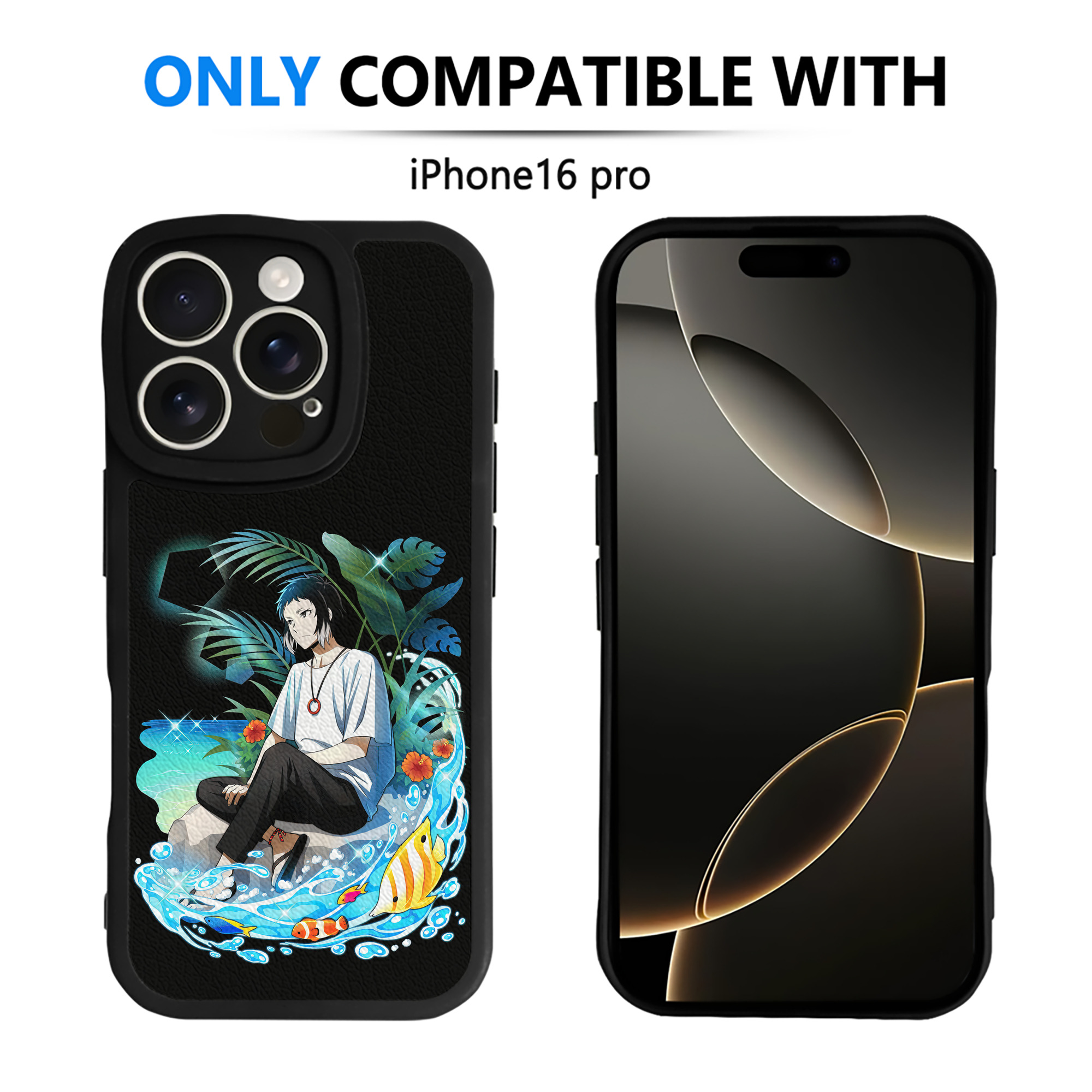 （画像用） 文豪ストレイドッグス Bungo Stray Dogs 【iPhone 16シリーズ対応】シリコンスマホケース（レザー調） 材質：シリコン